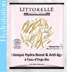 Masque Hydra-Boost & Anti-âge à l&rsquo;eau d&rsquo;Orge bio – Certifié Bio
