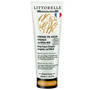Crème de Jour Visage à l’eau d’Orge Bio – Certifiée Bio – 100ml