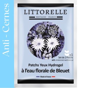 Patchs Yeux Hydrogel à l’eau florale de Bleuet